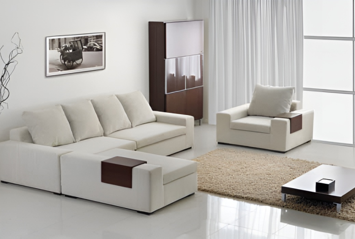 Bộ sofa kết hợp ghế dài và ghế đơn